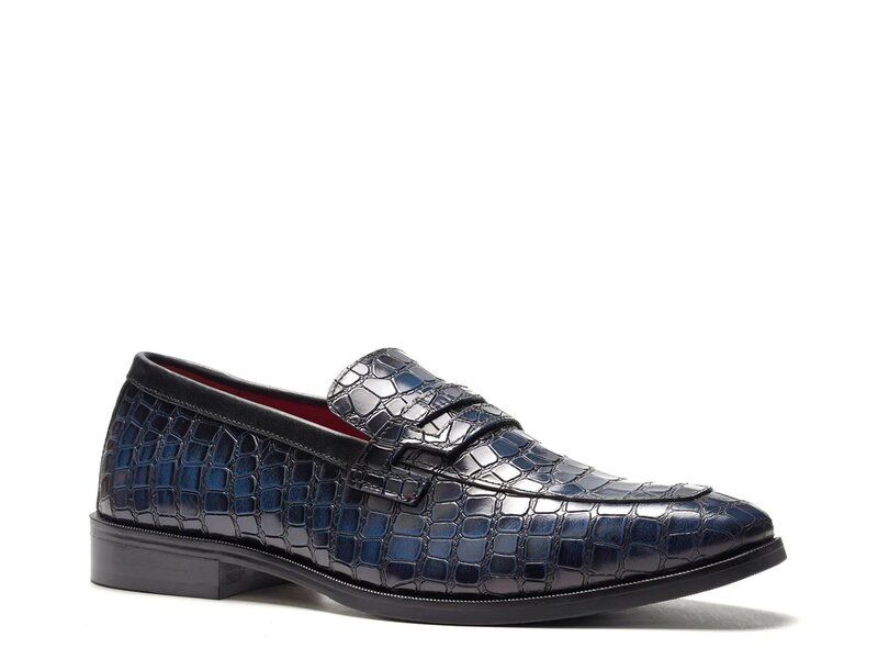 カルロスサンタナ メンズ シューズ スリッポン・ローファー Carlos by Carlosantana Nocturne Penny Loafer Navy ネイビー
