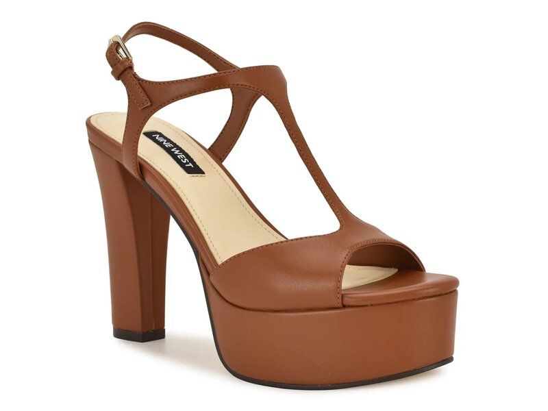 ナインウェスト レディース シューズ サンダル プラットフォーム Nine West Naini Platform Sandal Dark Natural Beige ベージュ