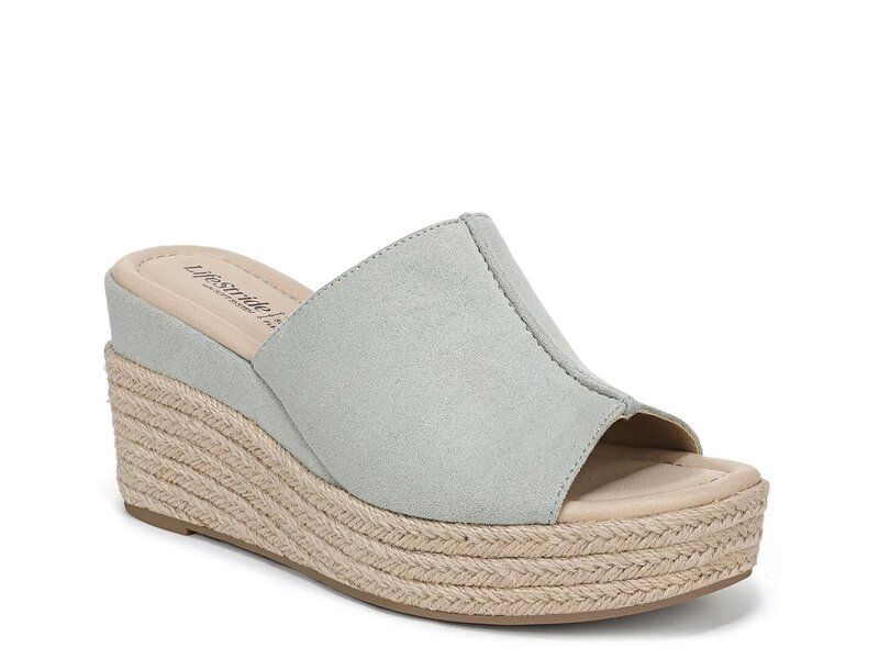 ライフストライド レディース シューズ サンダル LifeStride Haute Wedge Sandal Sage セージ