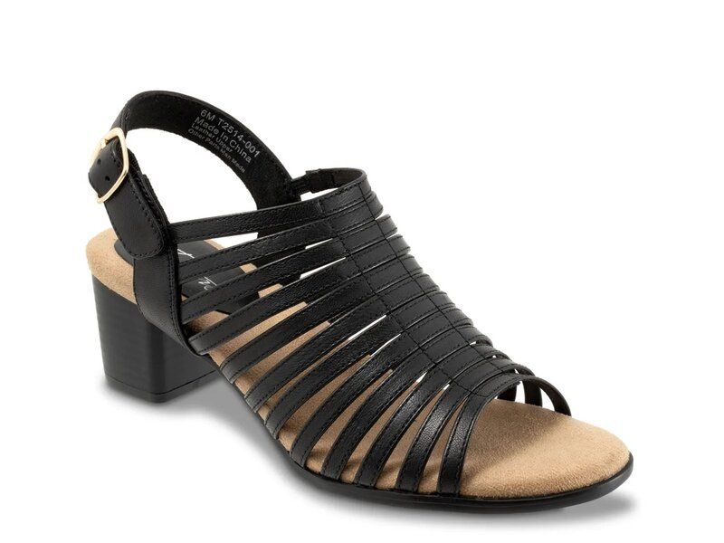 トロッターズ レディース シューズ サンダル Trotters Midge Sandal Black Leather ブラック