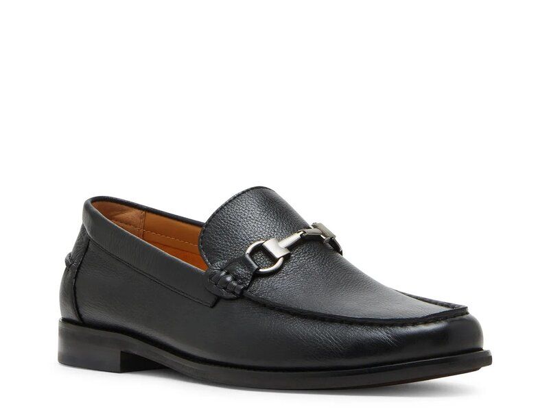 スティーブ マデン メンズ シューズ スリッポン・ローファー Steve Madden Alfio Loafer Black Leather ブラック