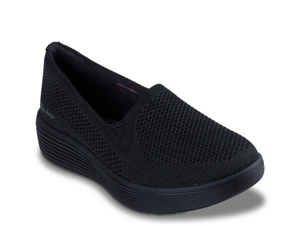 スケッチャーズ レディース シューズ スリッポン・ローファー Skechers Arch Fit Laguna Adore Her SlipOn Black ブラック