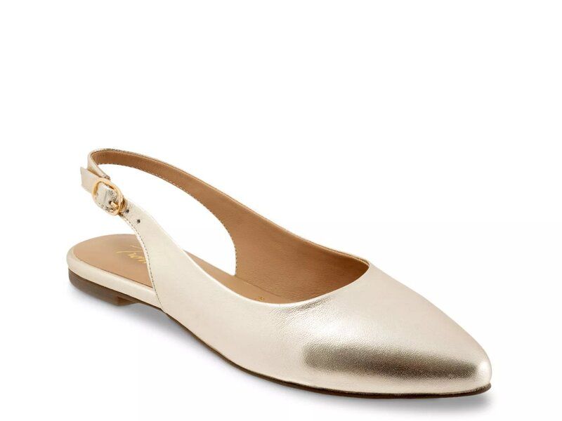 トロッターズ レディース シューズ パンプス Trotters Evelyn Flat Gold Metallic ゴールド