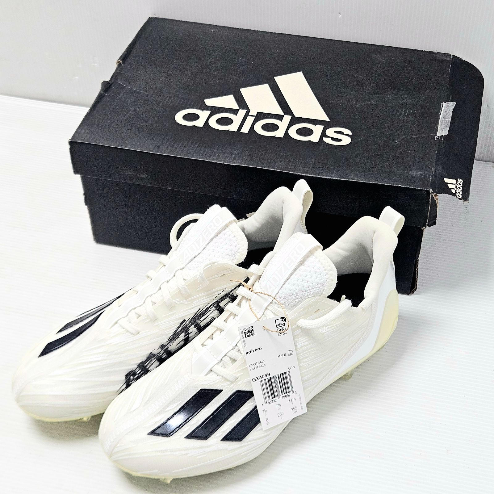未使用品】 adidas Adizero GX4049 アメフト スパイク 26.0cm タグ付