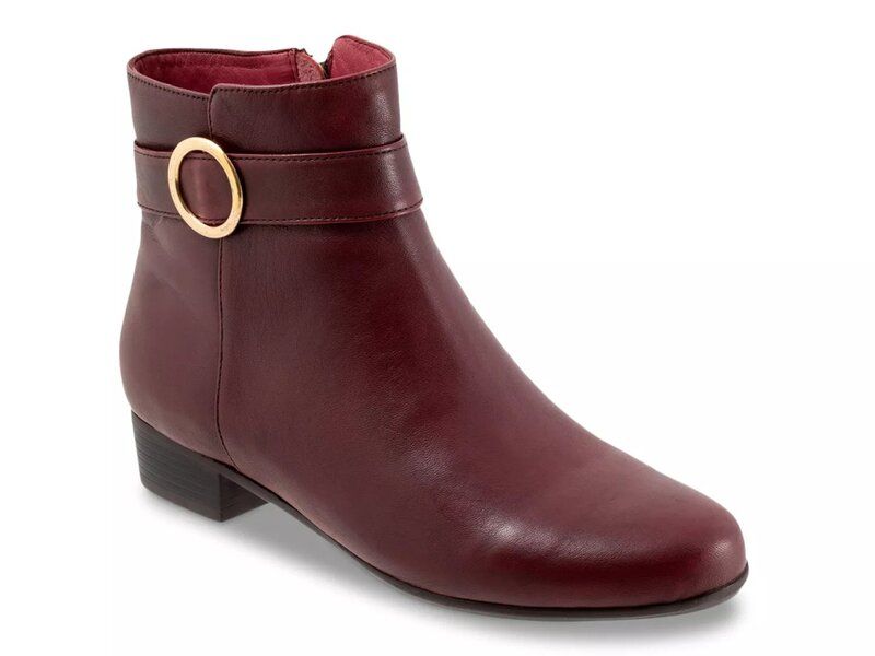 トロッターズ レディース シューズ ブーツ・レインブーツ Trotters Melody Bootie Dark Red レッド