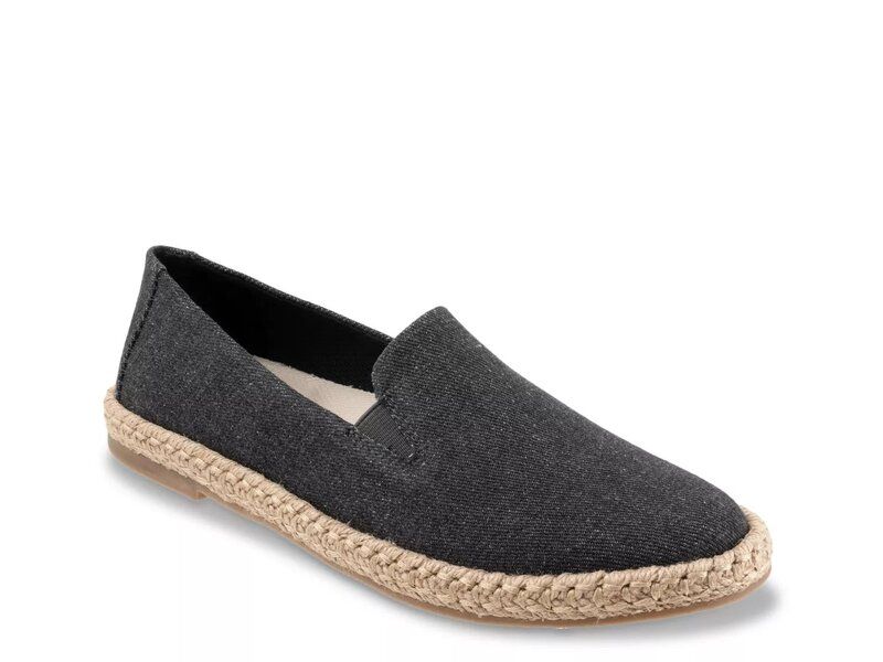 トロッターズ レディース シューズ パンプス Trotters Poppy Espadrille SlipOn Black Textile ブラック