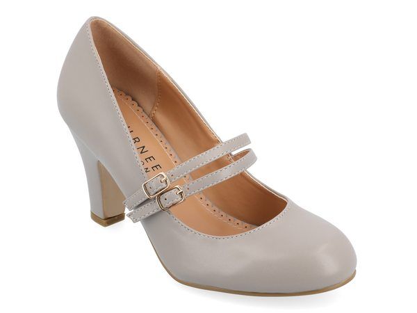 ジュルネ コレクション レディース シューズ パンプス Journee Collection Windy Mary Jane Pump Grey グレー