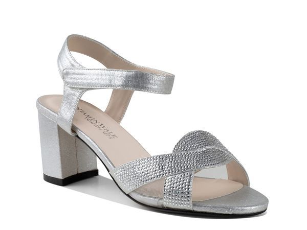 ベンジャミンウォーク レディース シューズ サンダル Touch Ups by Benjamin Walk Cam Sandal Silver Metallic シルバー
