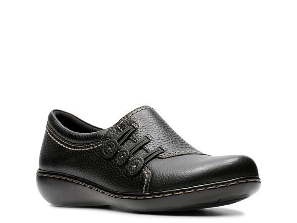 クラークス レディース シューズ スリッポン・ローファー Clarks Ashland Effie SlipOn Black ブラック