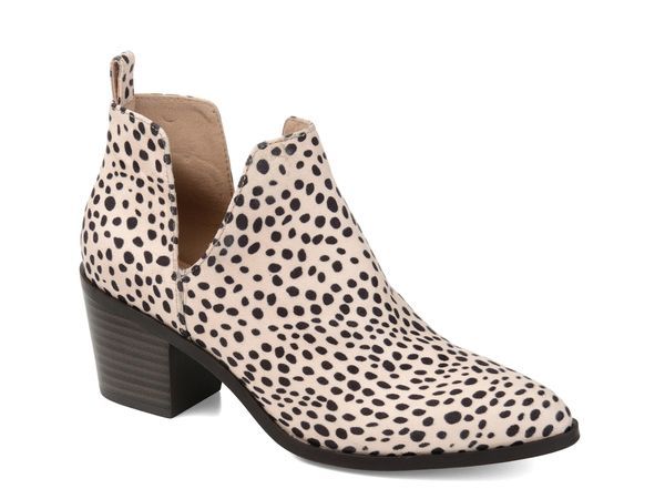 ジュルネ コレクション レディース シューズ ブーツ・レインブーツ Journee Collection Lola Bootie BeigeBlack Cheetah Print ブラック