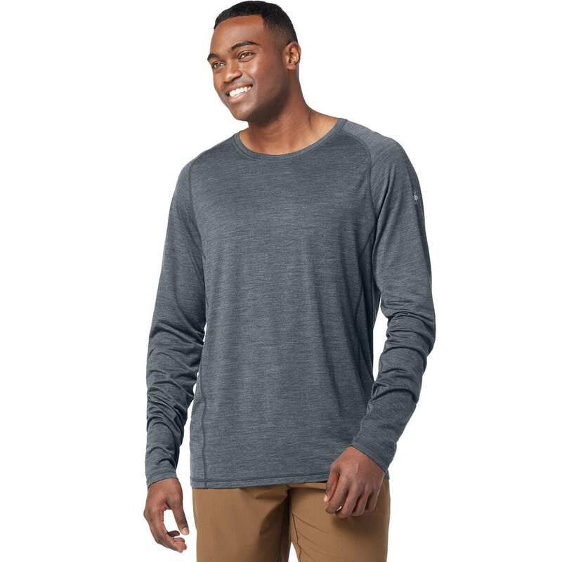 スマートウール メンズ トップス シャツ 長袖 Smartwool Merino Sport Ultralite LongSleeve Shirt Mens Charcoal Heather チャコー