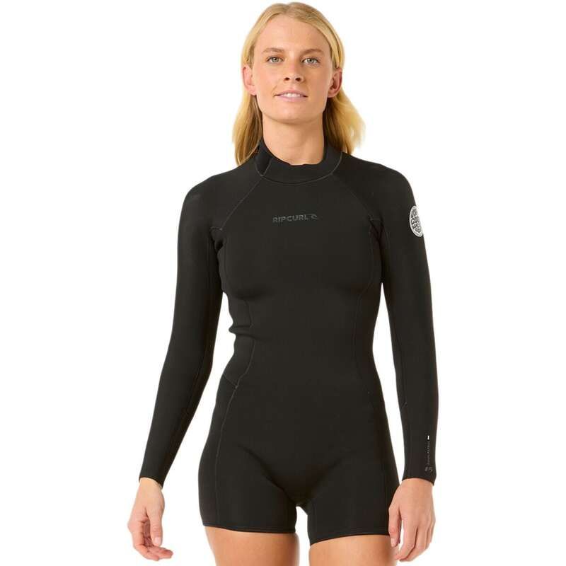 リップカール レディース 水着 上下セット 長袖 Rip Curl Dawn Patrol 22 LongSleeve Springsuit Womens Black ブラック