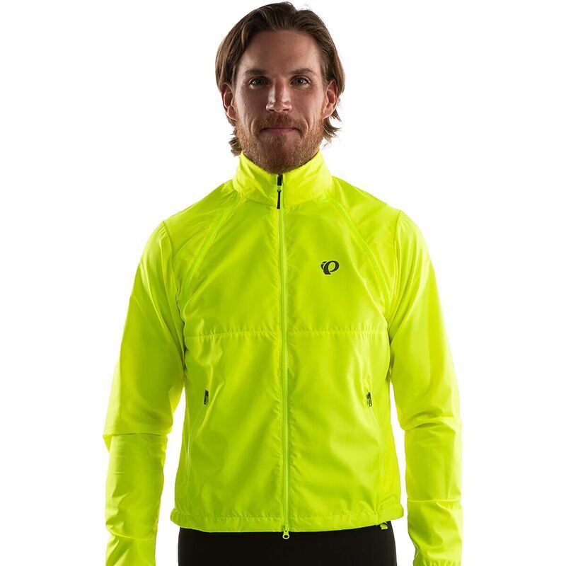 パールイズミ メンズ アウター ジャケット・ブルゾン ジャケット PEARL iZUMi Quest Barrier Convertible Jacket Mens Screaming Yellow