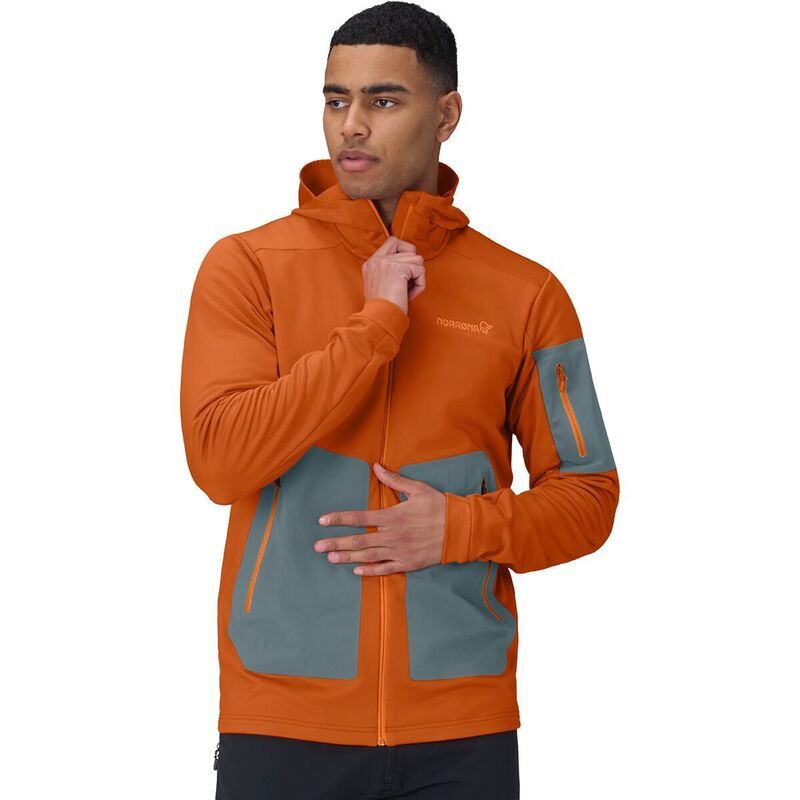 ノローナ メンズ アウター ジャケット・ブルゾン フーデッドジャケット ジャケット Norrona Falketind Warm2 Stretch Hooded Jacket Mens Gold Fl