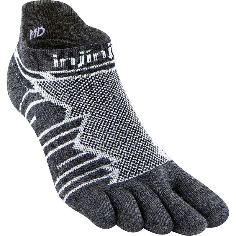 インジンジ メンズ アンダーウェア 靴下 ウール Injinji Ultra Run NoShow Wool Sock Slate スレート