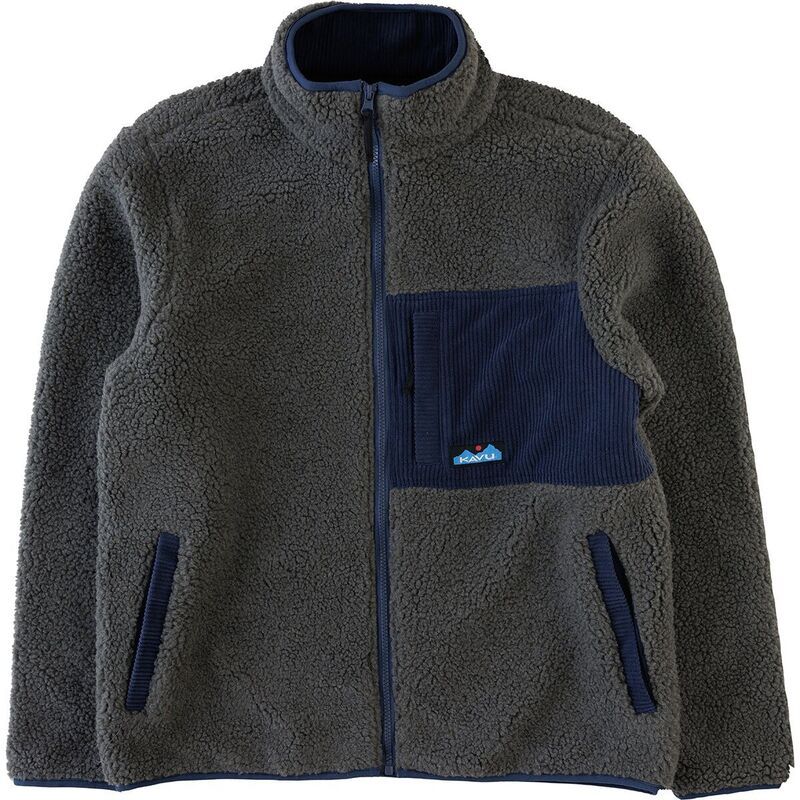 カブー メンズ アウター ジャケット・ブルゾン フリース ジャケット KAVU Wayside Sherpa Fleece Jacket Mens Ocean Storm