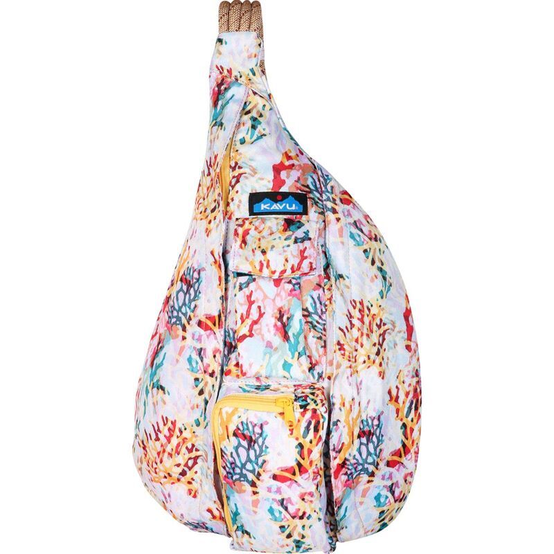 カブー レディース バッグ ハンドバッグ KAVU Rope Sling Pack Womens Floral Coral コーラル