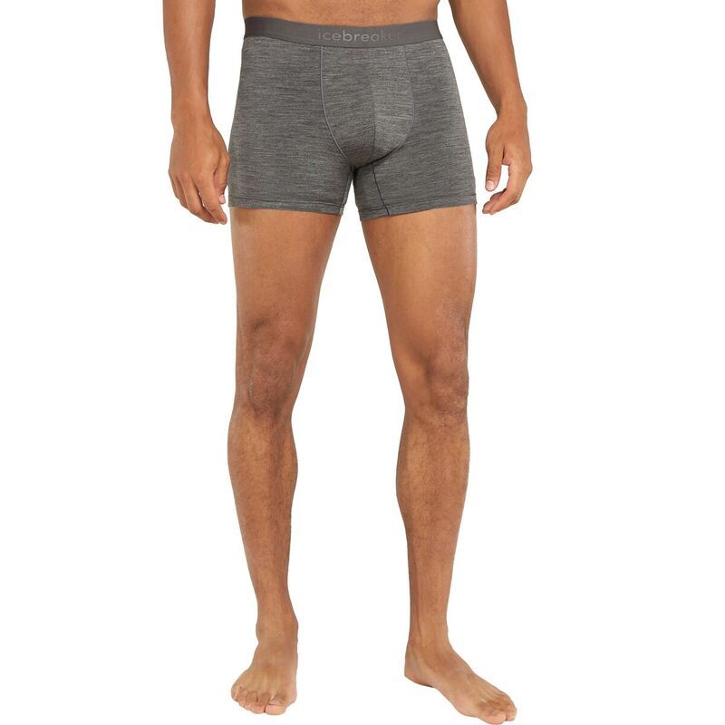 アイスブレーカー メンズ アンダーウェア ボクサーパンツ Icebreaker Merino 125 CoolLite Anatomica Boxer Mens Gritstone Heather ヘ