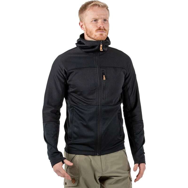 フェールラーベン メンズ アウター ジャケット・ブルゾン フリース ジャケット Fjallraven Abisko Trail Hooded Fleece Jacket Mens Black ブラック