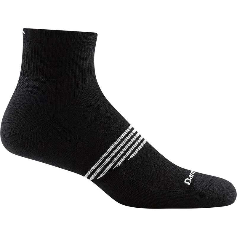 ダーンタフ メンズ アンダーウェア 靴下 Darn Tough Element Quarter Lightweight Cushion Sock Black ブラック