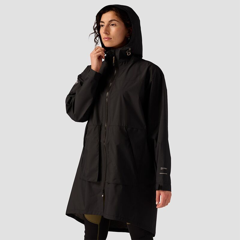バックカントリー レディース アウター ジャケット・ブルゾン パーカー Backcountry Runoff 25L Rain Parka Womens Black ブラック