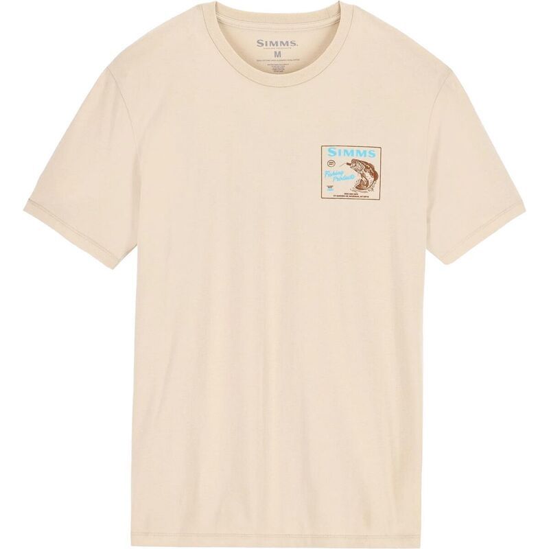 シムズ メンズ トップス Tシャツ Simms Locals Bass Shop TShirt Mens Natural