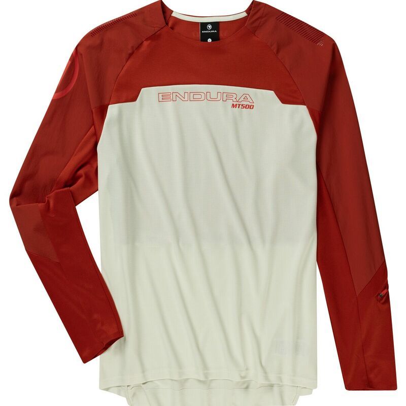 エンデュラ メンズ トップス Tシャツ ジャージー 長袖 Endura MT500 Burner LongSleeve Jersey Mens Brick Red レッド