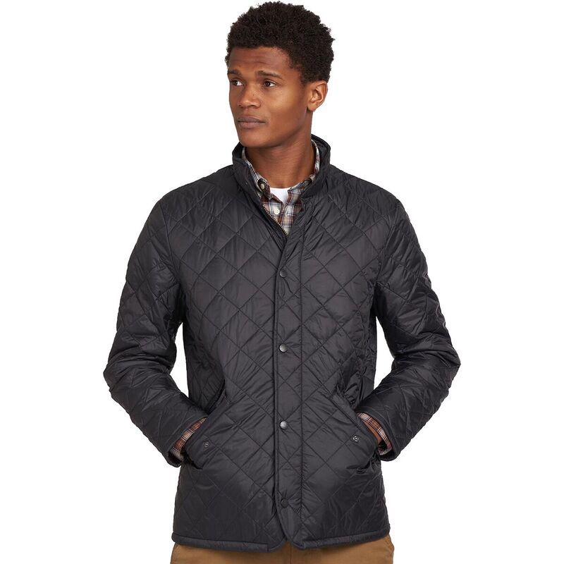 バブアー メンズ アウター ジャケット・ブルゾン キルティング チェルシー ジャケット Barbour Flyweight Chelsea Quilted Jacket Mens Black ブラック