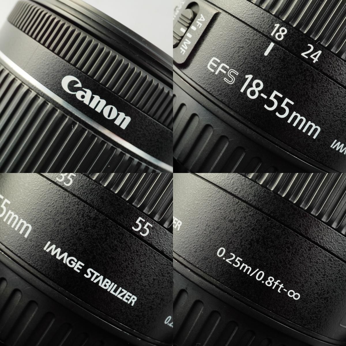 Canon キヤノン EF-S 18-55mm F/4-5.6 IS STM ズームレンズ - メルカリ
