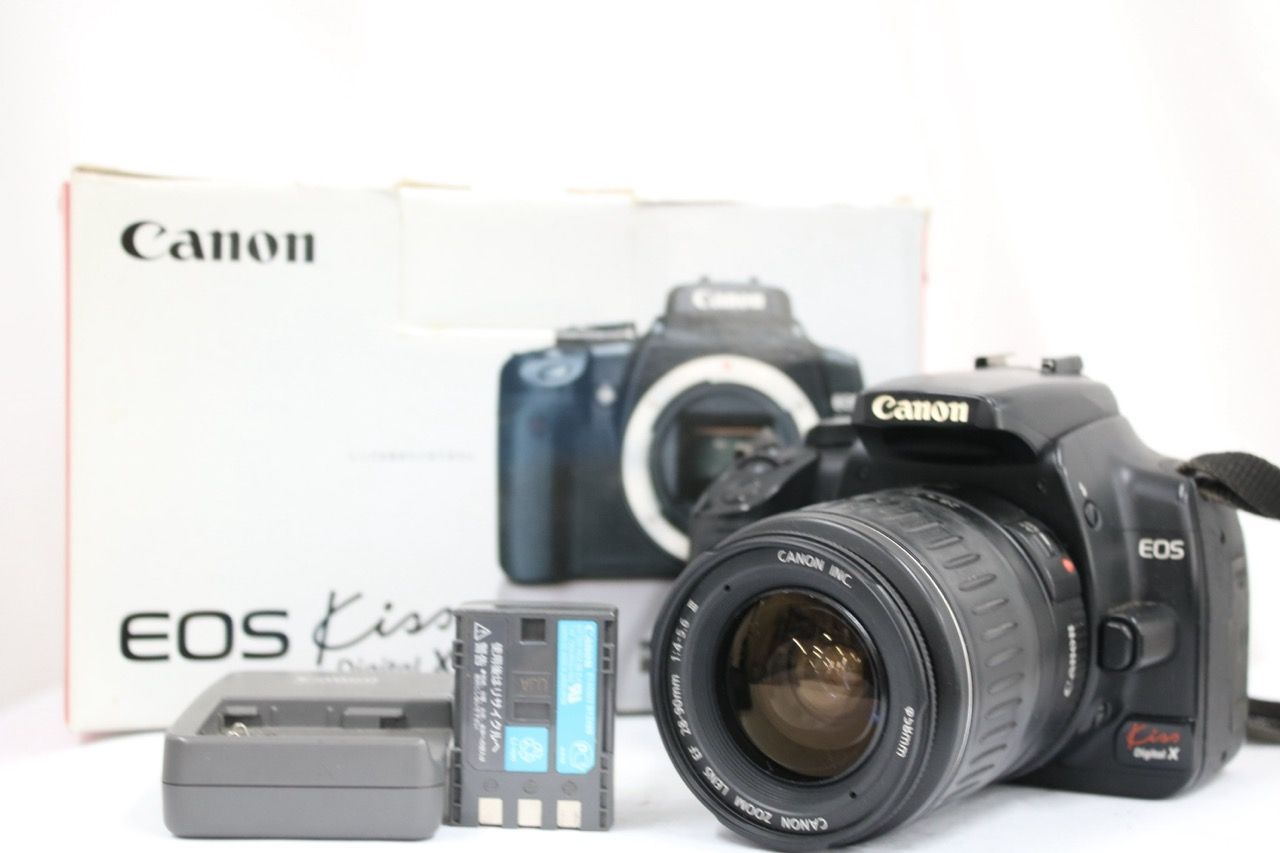 【返品保証】 【元箱付き】キャノン Canon EOS Kiss Digital X EF 28-90mm F4-5.6 III デジタル一眼 e14115