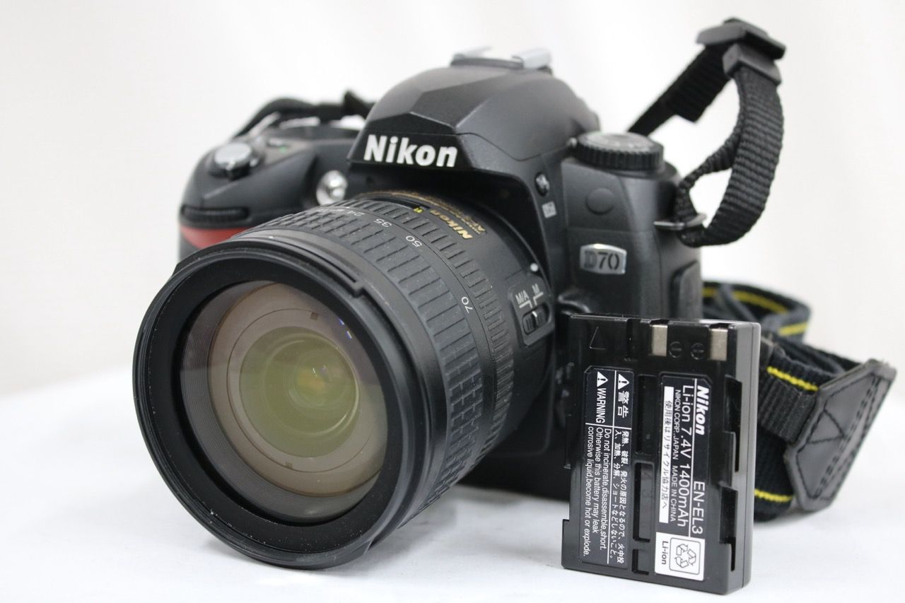【返品保証】 【シャッター4139回】ニコン Nikon D70 DX AF-S NIKKOR 18-70mm F3.5-4.5G ED デジタル一眼 e14118