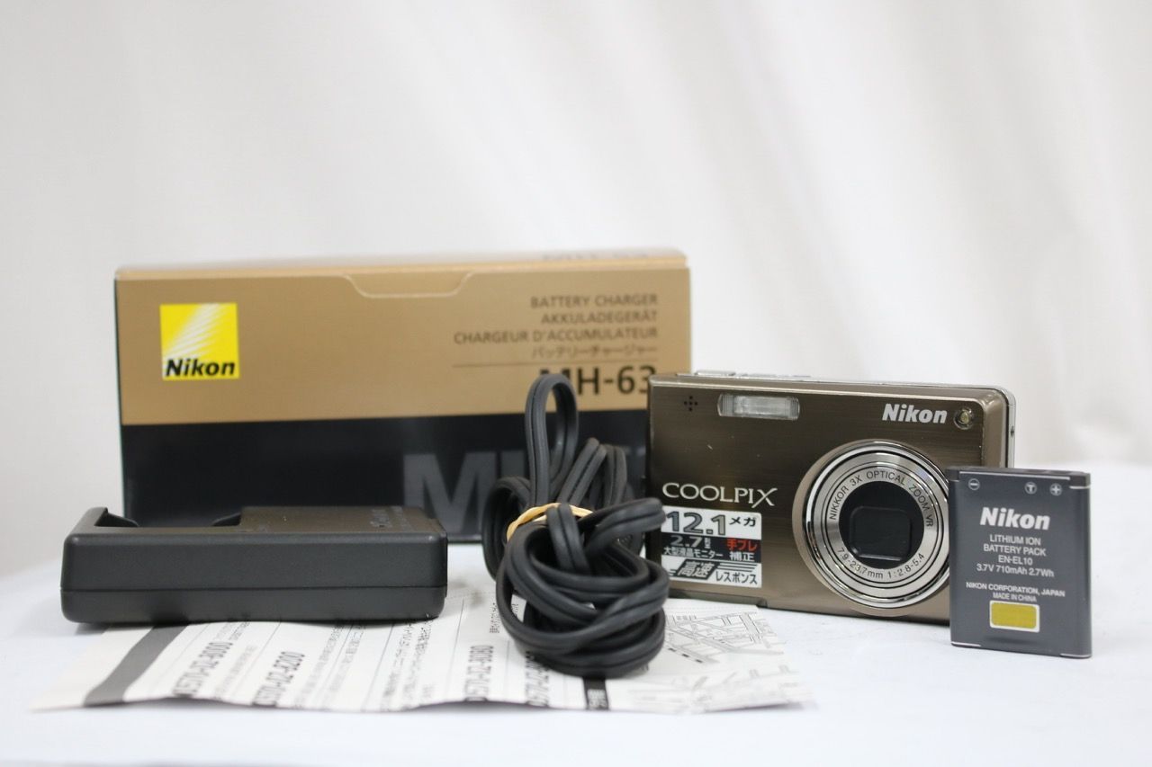 【返品保証】 ニコン Nikon COOLPIX S700 3x ブラウン バッテリー チャージャー付き コンパクトデジタルカメラ e14148 9,398円