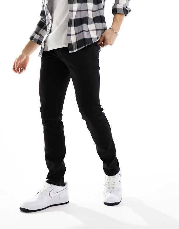 ジャック アンド ジョーンズ メンズ ボトムス デニムパンツ ジーンズ Jack Jones glenn slim jeans Black ブラック