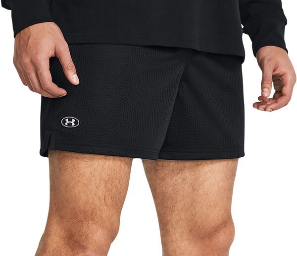 アンダーアーマー メンズ ボトムス ハーフパンツ・ショーツ メッシュ ショートパンツ Under Armour Mens Icon Meshorts BlackWhite ホワイト