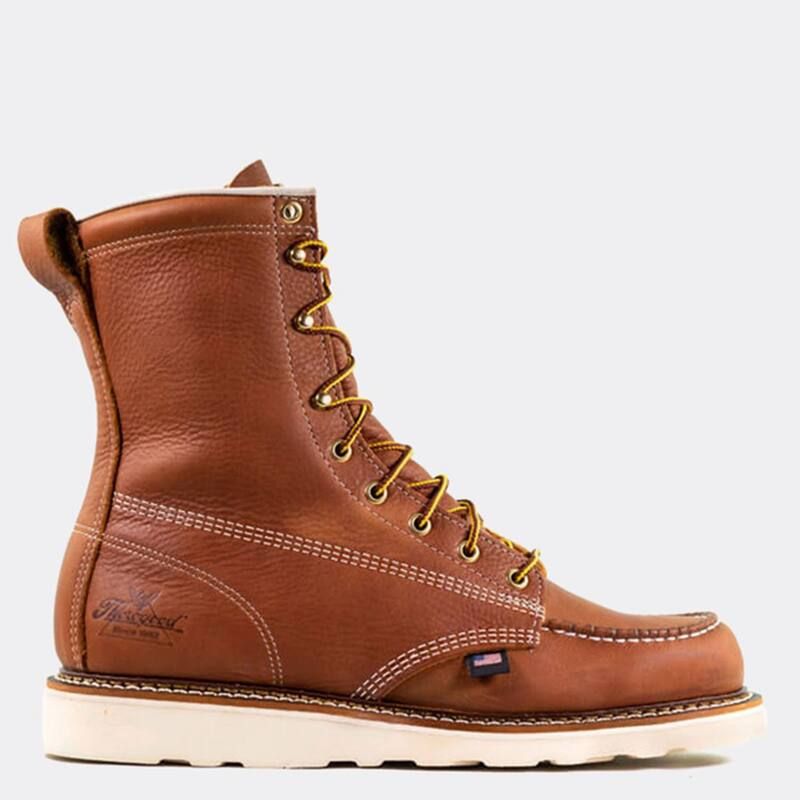 ソログッド メンズ シューズ ブーツ・レインブーツ Thorogood Mens American Heritage 8 Inch Tobacco Moc Toe Maxwear Wedge Toba