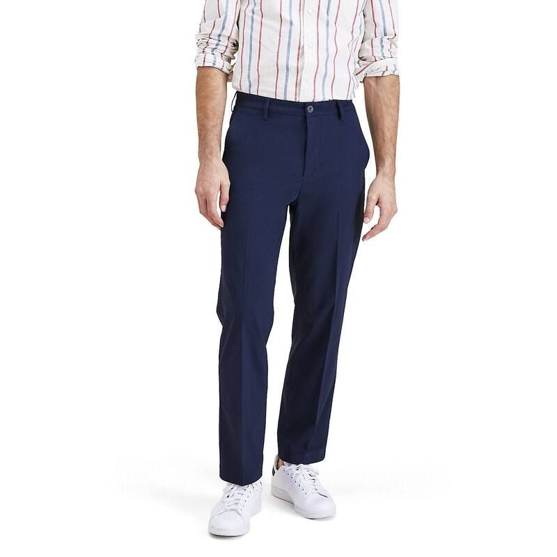 ドッカーズ メンズ ボトムス カジュアルパンツ Mens Dockersignature Go Khaki Straight Pants Navy Blazer ネイビー