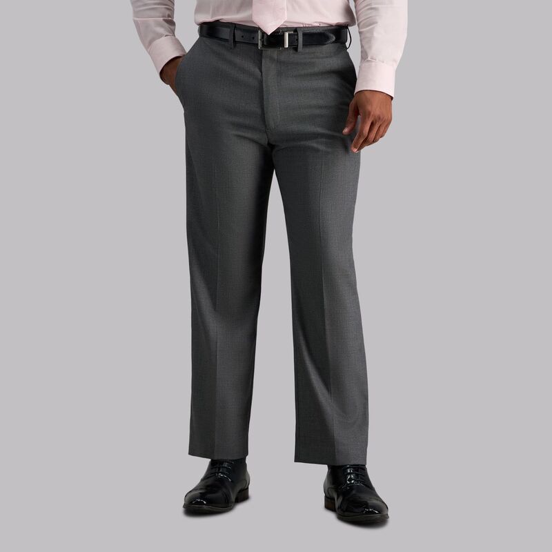 ハガー メンズ ボトムス カジュアルパンツ Mens Haggar Premium ClassicFit FlatFront Stretch Suit Pants Medium Gray グレー
