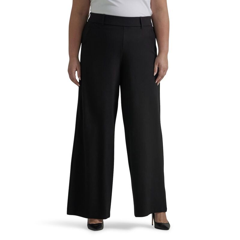 リー レディース ボトムス カジュアルパンツ ワイドレッグ プラスサイズ Plusize LeeR Ultra Lux Comfort Any Wear Wide Leg PullOn Pants B
