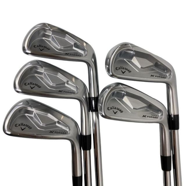 【中古】 キャロウェイ X FORGED MAX(2025) 5S アイアンセット IR 純正特注シャフト (フレックスS) メンズ 男性用 右利き 右用 Cランク ゴルフクラブ