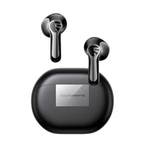 SOUNDPEATS(サウンドピーツ) Air6 HS ワイヤレスイヤホン インナーイヤー型 LDAC 最大45時間再生 ハイレゾ Bluetooth 6.0／マルチポイント／空間オーディオ／急速充電／専用アプリ (ブラック)e