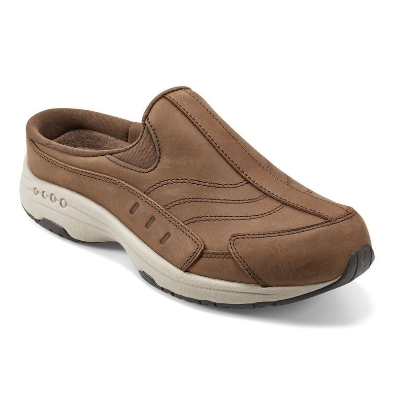 イージースピリット レディース シューズ スニーカー レザー Easy Spiritraveltime Womens Leather Mules Lightan Leather タン