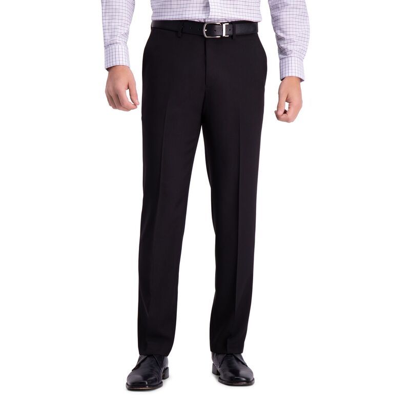 ハガー メンズ ボトムス カジュアルパンツ Mens HaggarR Premium Comfort StraightFit FlatFront Dress Pants Black ブラック
