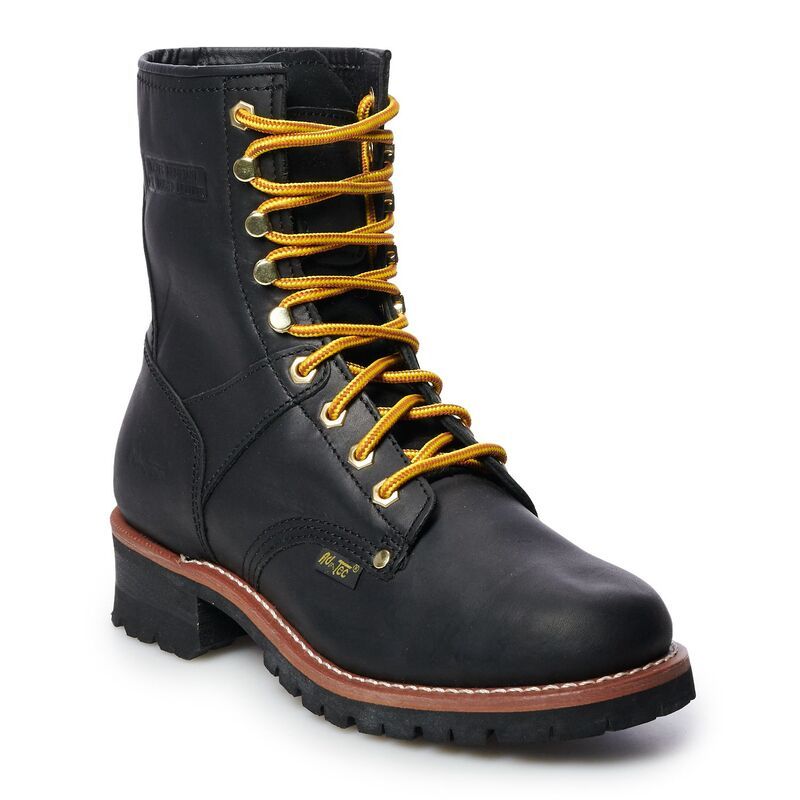 アドテック メンズ シューズ ブーツ・レインブーツ AdTec 1439 Mens Wateresistant Logger Work Boots Black ブラック