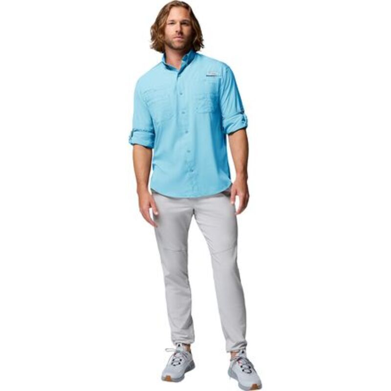 コロンビア メンズ トップス シャツ 長袖 Columbia TamiamiI LongSleeve Shirt Mens Vintage Blue ブルー