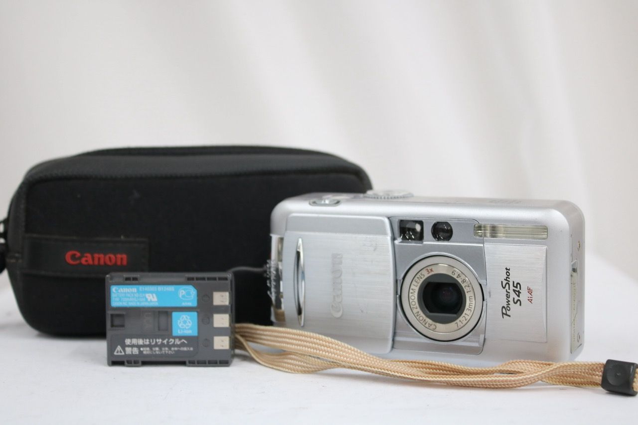 【返品保証】 キャノン Canon Power Shot S45 3x バッテリー ケース付き コンパクトデジタルカメラ e14150