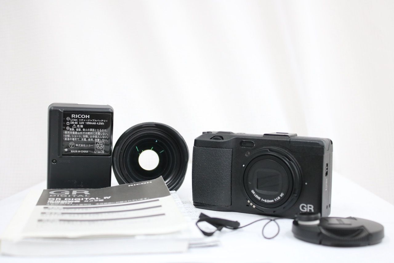 【返品保証】 リコー Ricoh GR DIGITAL IV 付属品多数 コンパクトデジタルカメラ e14172