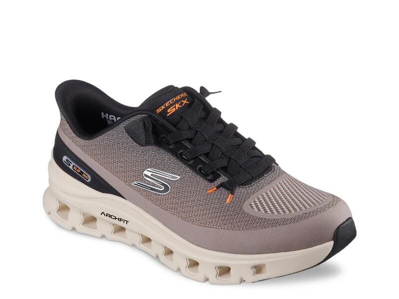 スケッチャーズ メンズ シューズ スニーカー SkechersSlipin Glide Step Arch Fit Max Cushioning Endeavour Sneaker Mens Taup