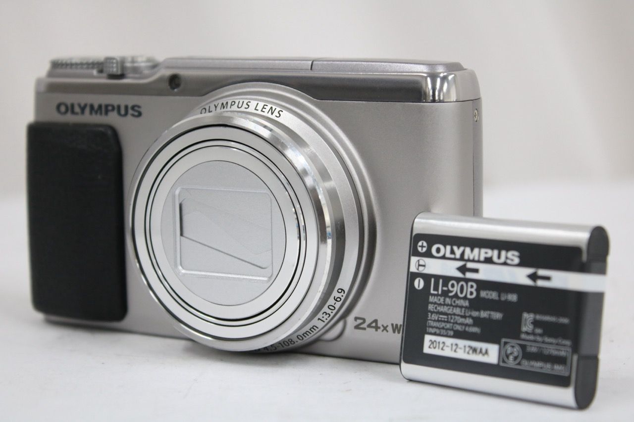 【返品保証】 オリンパス Olympus STYLUS SH-50 24x WIDE バッテリー付き コンパクトデジタルカメラ e14194