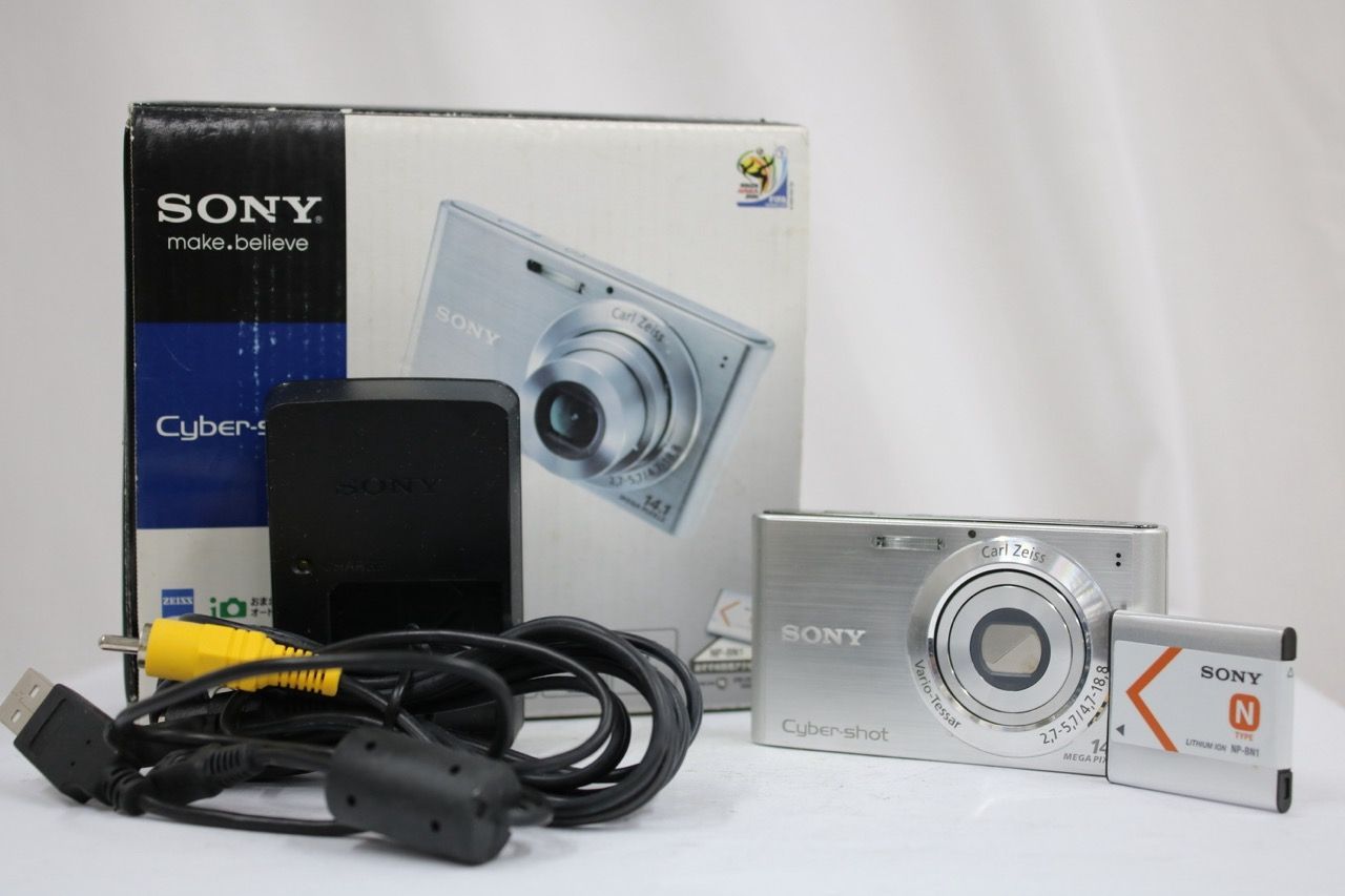 【返品保証】 【元箱付き】ソニー Sony Cyber-Shot DSC-W320 4x 付属品多数 コンパクトデジタルカメラ e14213