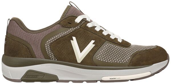 バイオニック メンズ シューズ スニーカー ニット Vionic Mens Walk Strider Knit Shoe Dark Olive オリーブ